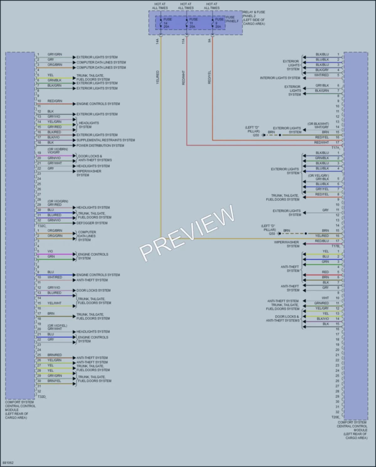 2024 Audi Q5e Body Control Modules wiring diagram preview