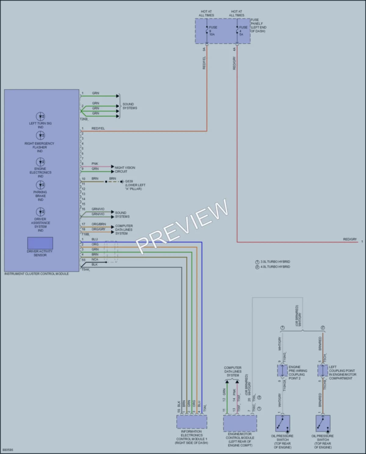 2024 Audi Q8 Instrument Cluster wiring diagram preview