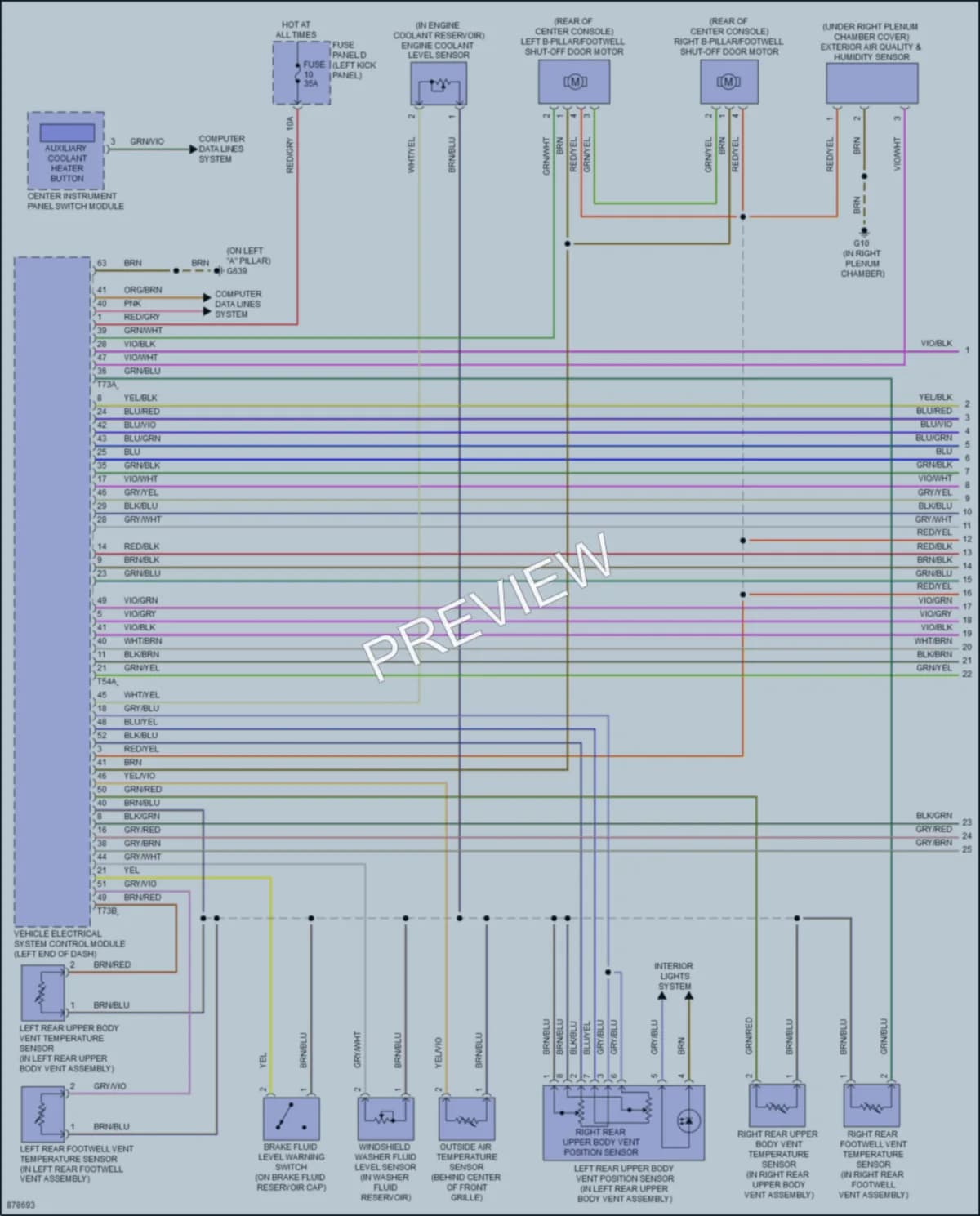 2024 Audi RS6 Air Conditioning wiring diagram preview
