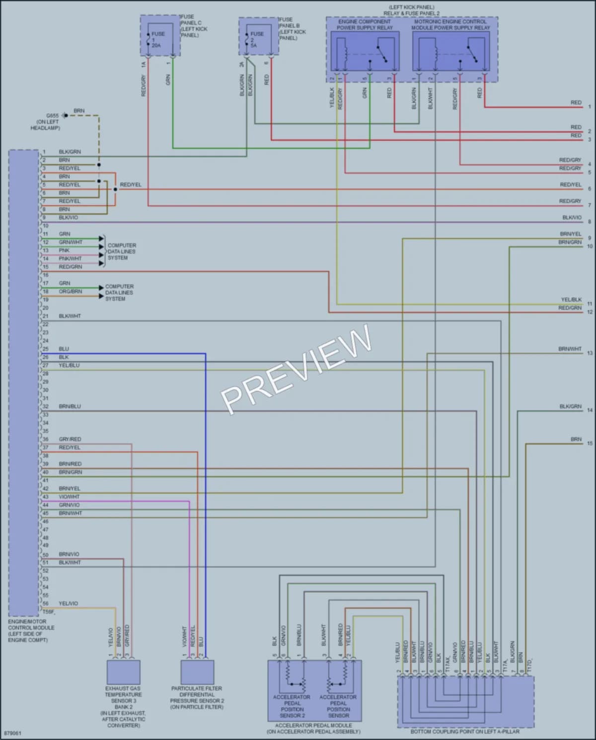 2024 Audi RS7 Engine Performance wiring diagram preview