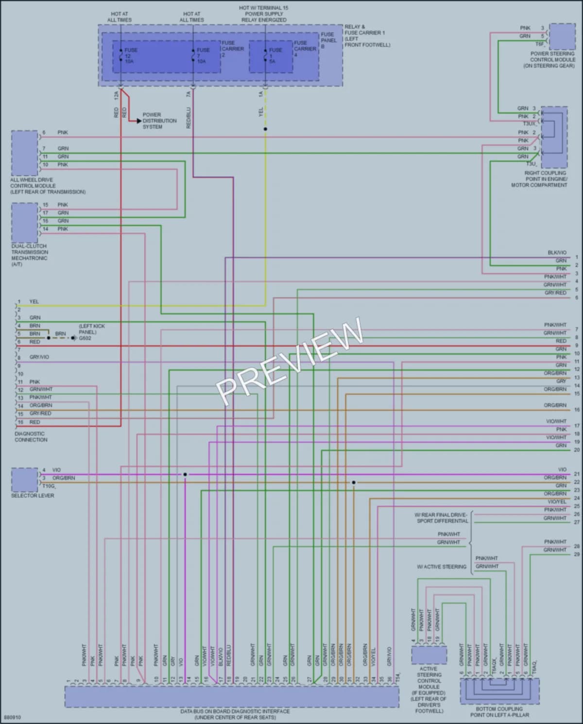 2024 Audi S4 Computer Data Lines wiring diagram preview