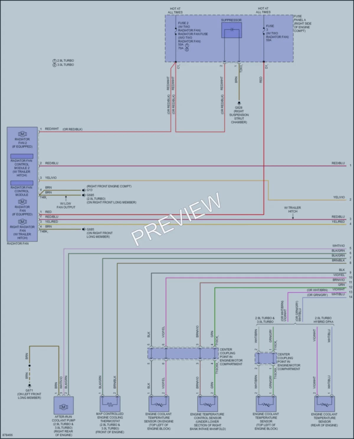 2024 Audi S5 Cooling Fan wiring diagram preview