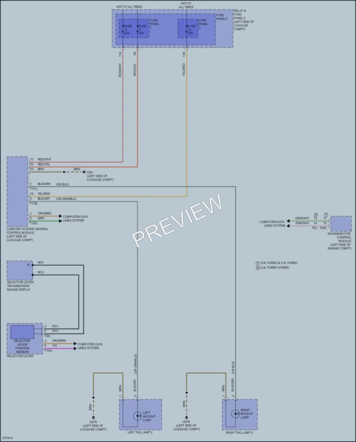 2024 Audi S5 Exterior Lights wiring diagram preview