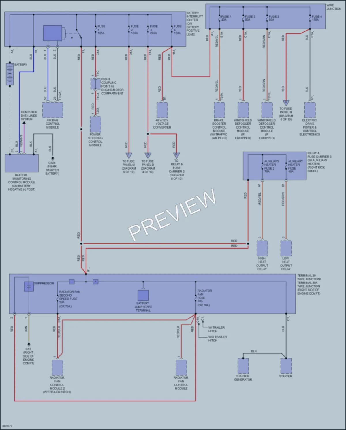 2024 Audi S6 Power Distribution wiring diagram preview