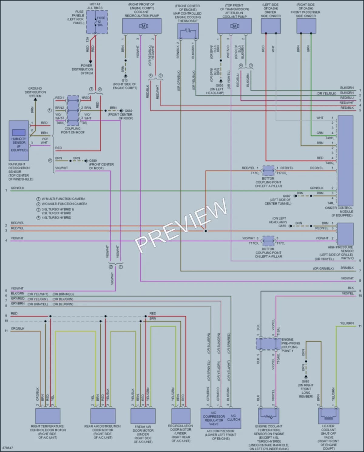 2024 Audi S7 Air Conditioning wiring diagram preview