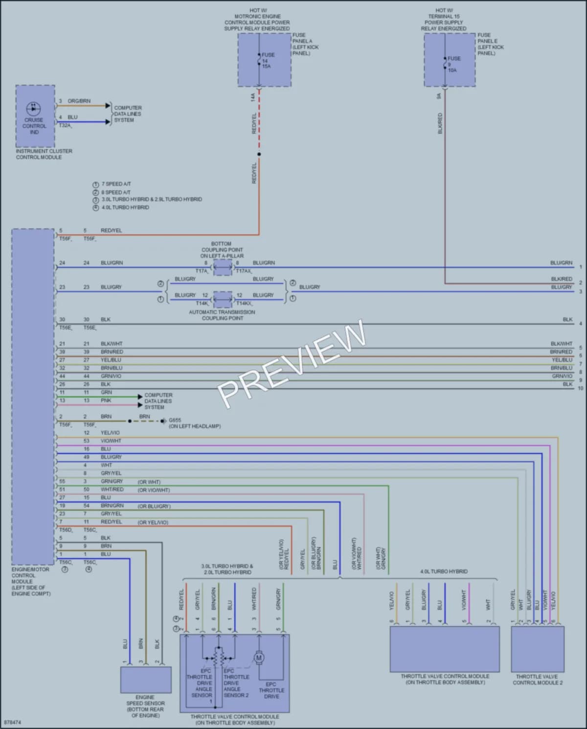 2024 Audi S7 Cruise Control wiring diagram preview