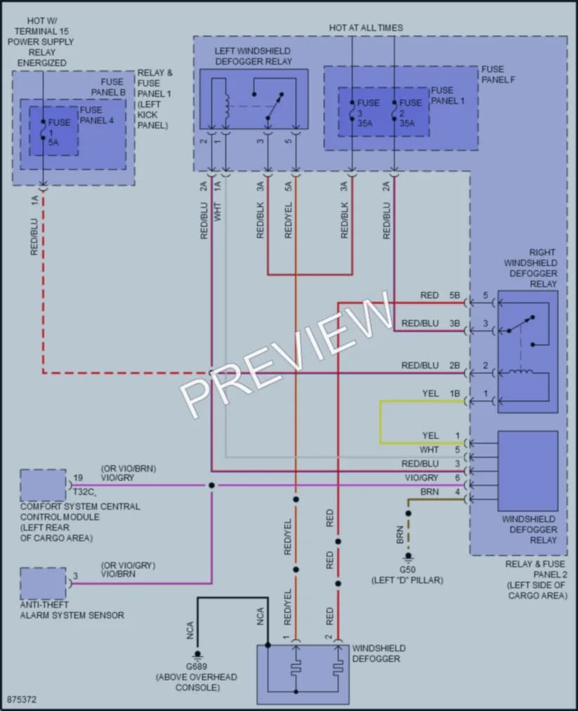 2024 Audi SQ5 Defoggers wiring diagram preview