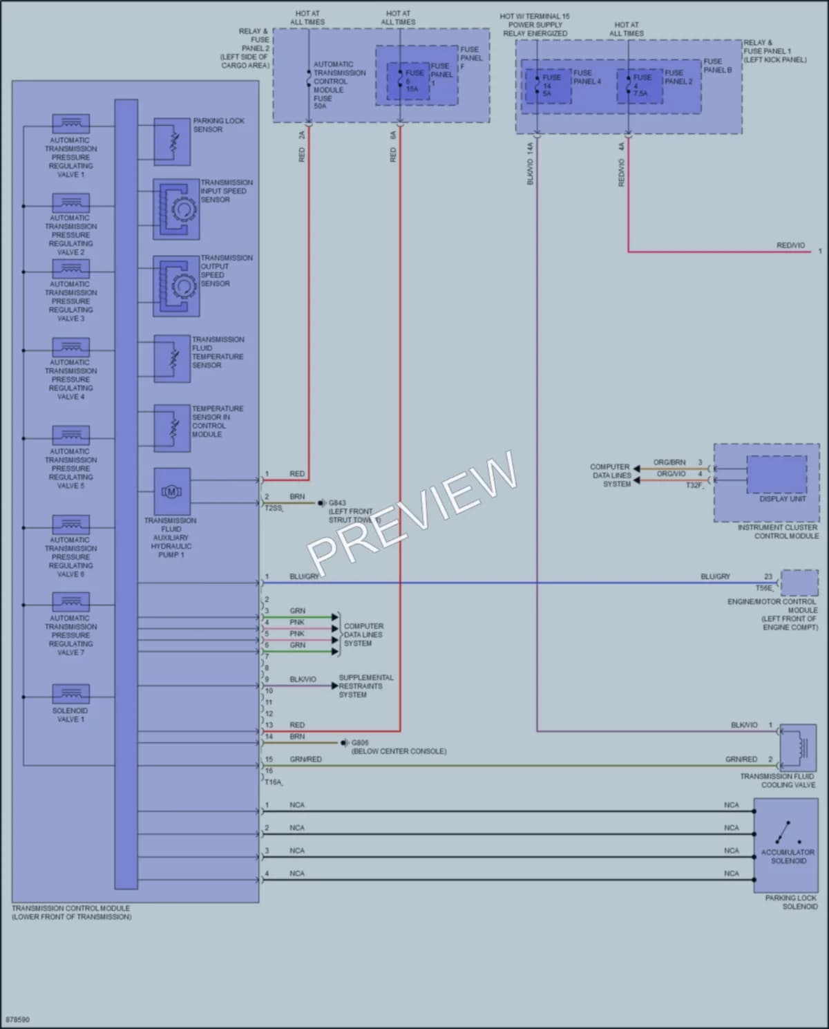 2024 Audi SQ5Sportback Transmission wiring diagram preview