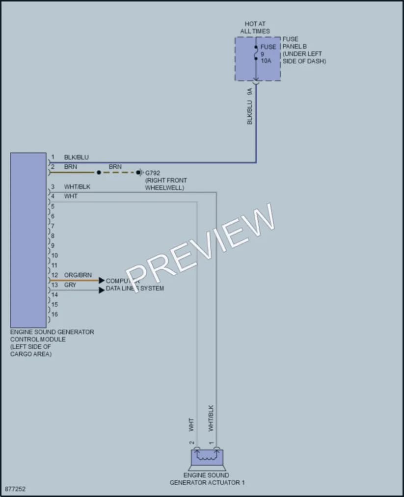 2024 Audi SQ8etron Active Bodyworks wiring diagram preview