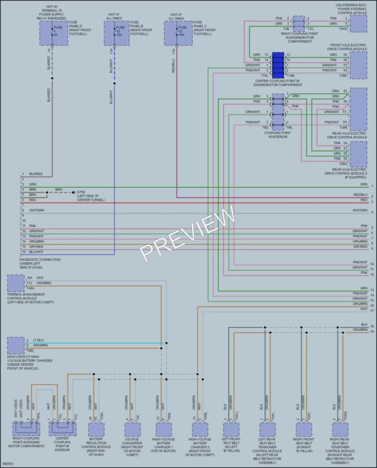 2024 Audi SQ8etron Computer Data Lines wiring diagram preview