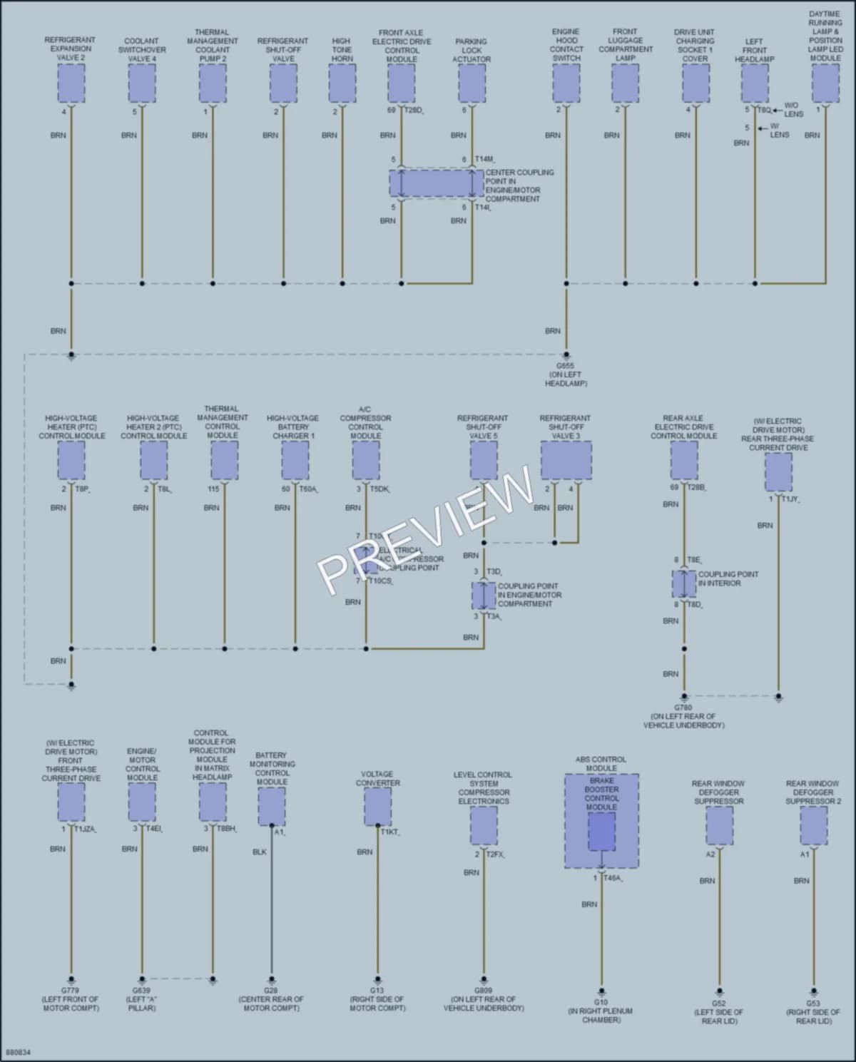 2024 Audi SQ8etronSportback Ground Distribution wiring diagram preview