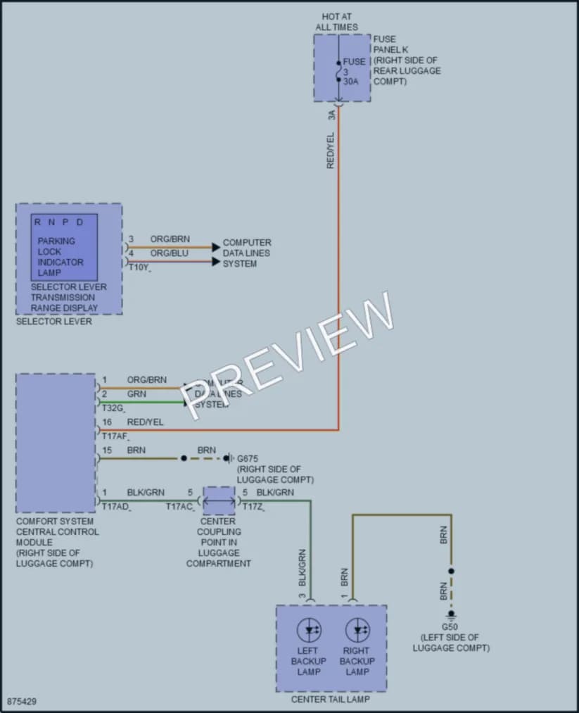 2024 Audi etronGT Exterior Lights wiring diagram preview