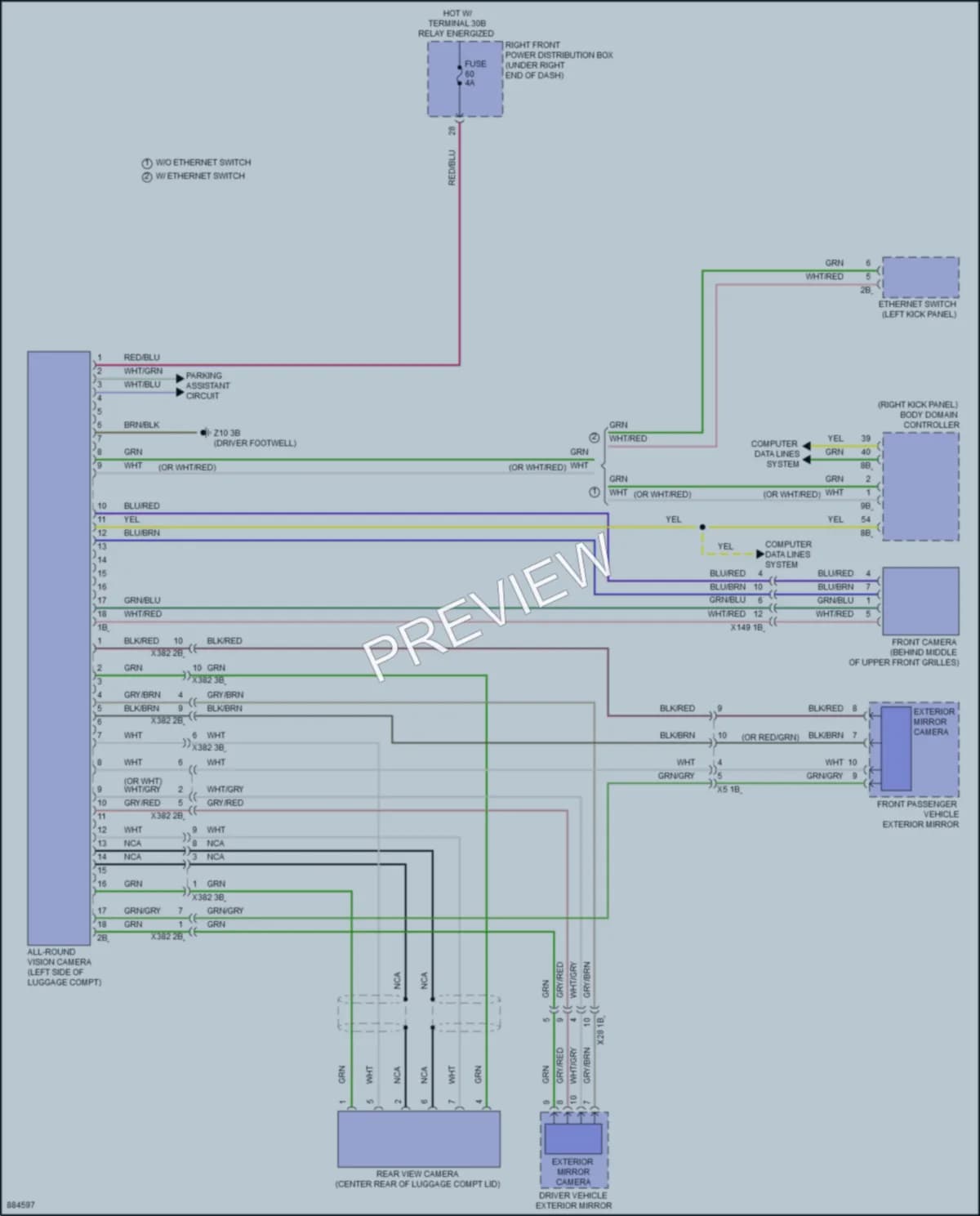 2024 BMW 230i Navigation wiring diagram preview