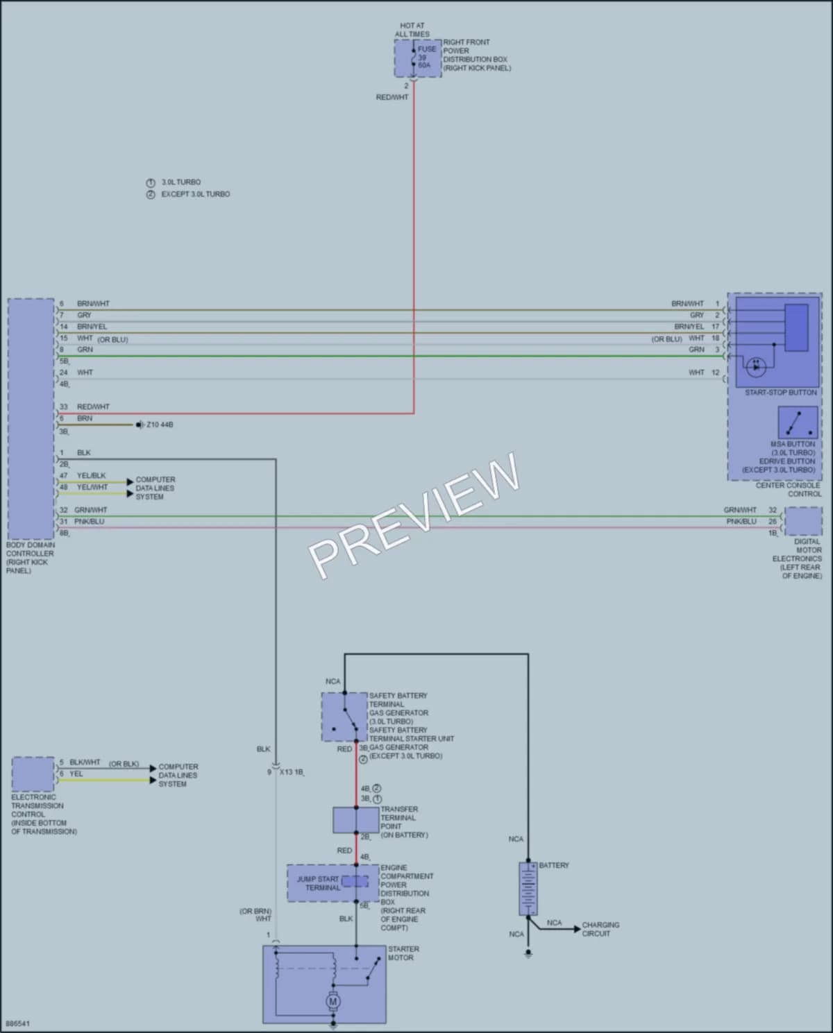 2024 BMW 330e Starting Charging wiring diagram preview