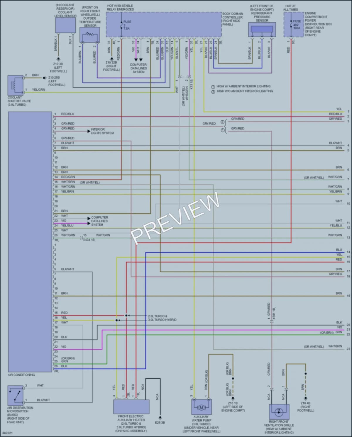 2024 BMW 430i Air Conditioning wiring diagram preview