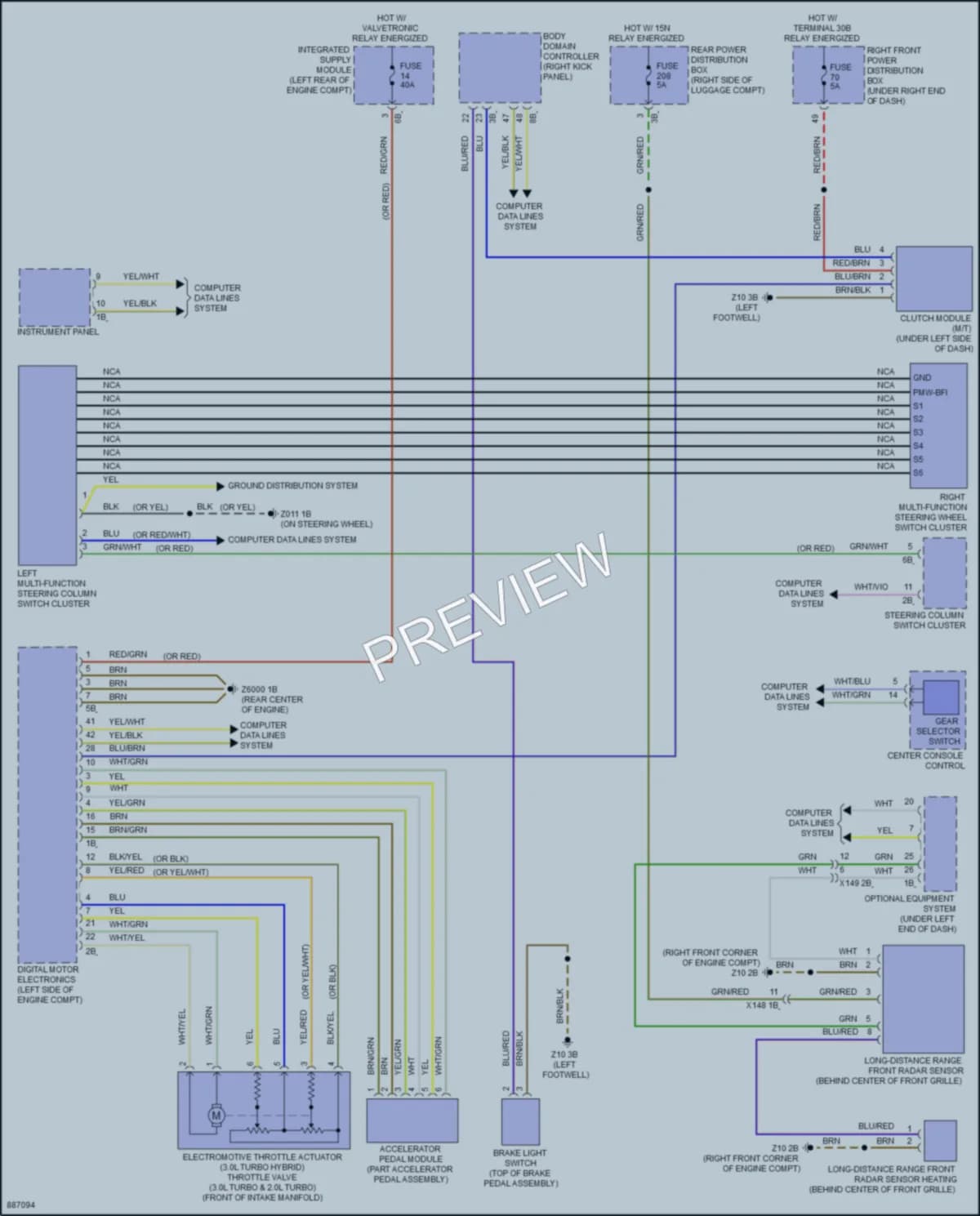 2024 BMW 430iGranCoupe Cruise Control wiring diagram preview
