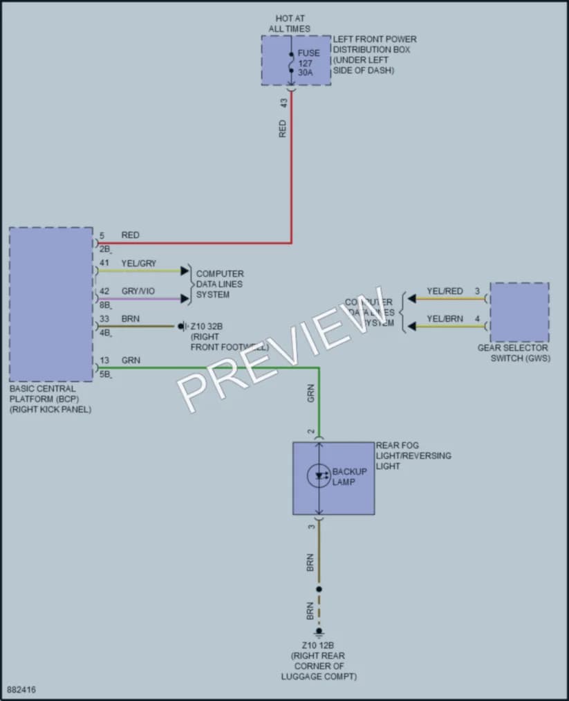 2024 BMW 530i Exterior Lights wiring diagram preview
