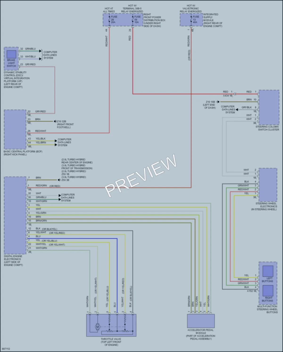 2024 BMW 540i Cruise Control wiring diagram preview