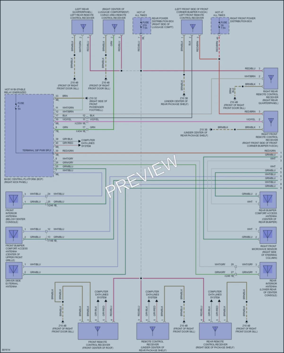 2024 BMW 760i Anti Theft wiring diagram preview