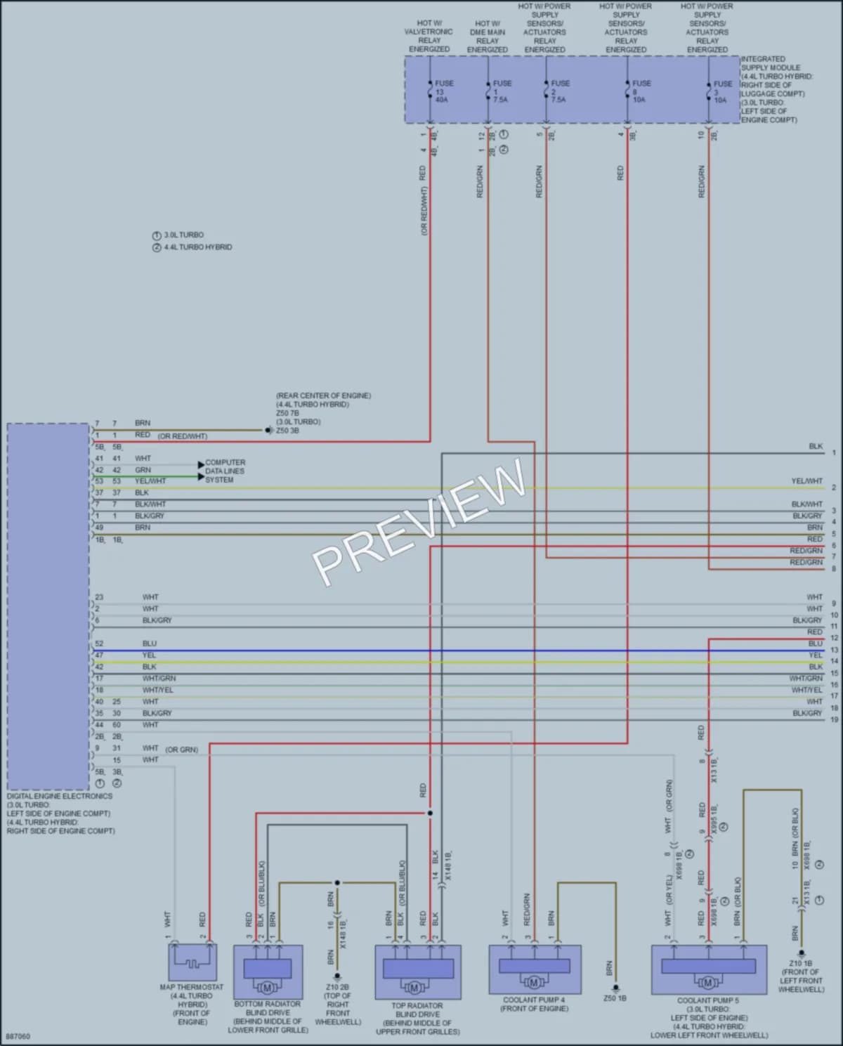 2024 BMW 760i Cooling Fan wiring diagram preview