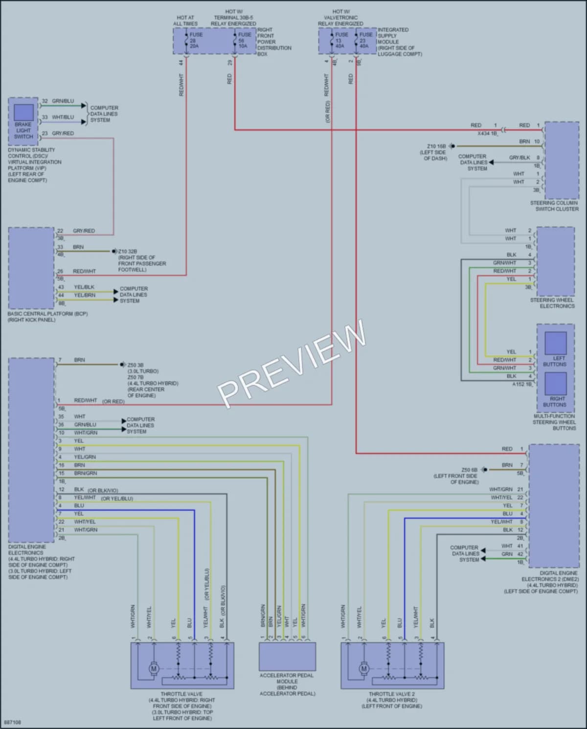 2024 BMW 760i Cruise Control wiring diagram preview