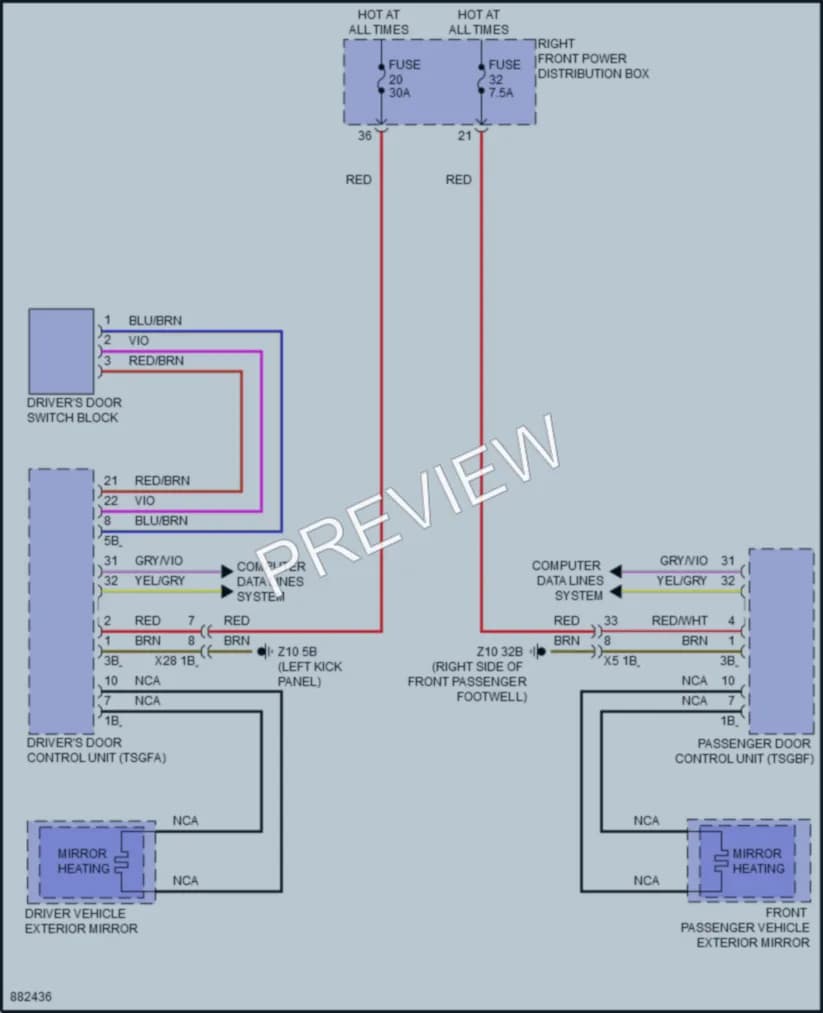 2024 BMW 760i Defoggers wiring diagram preview