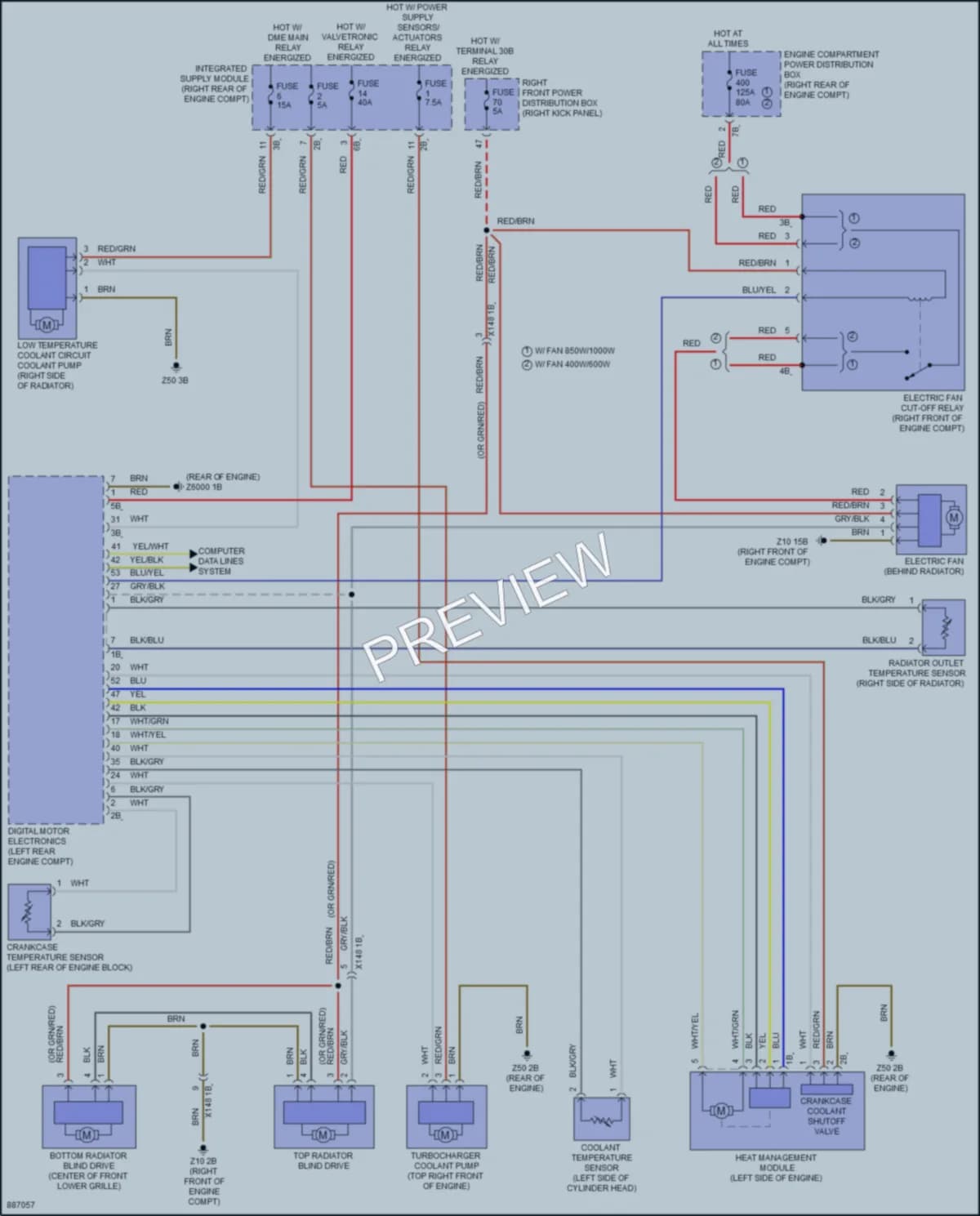 2024 BMW 840iGranCoupe Cooling Fan wiring diagram preview