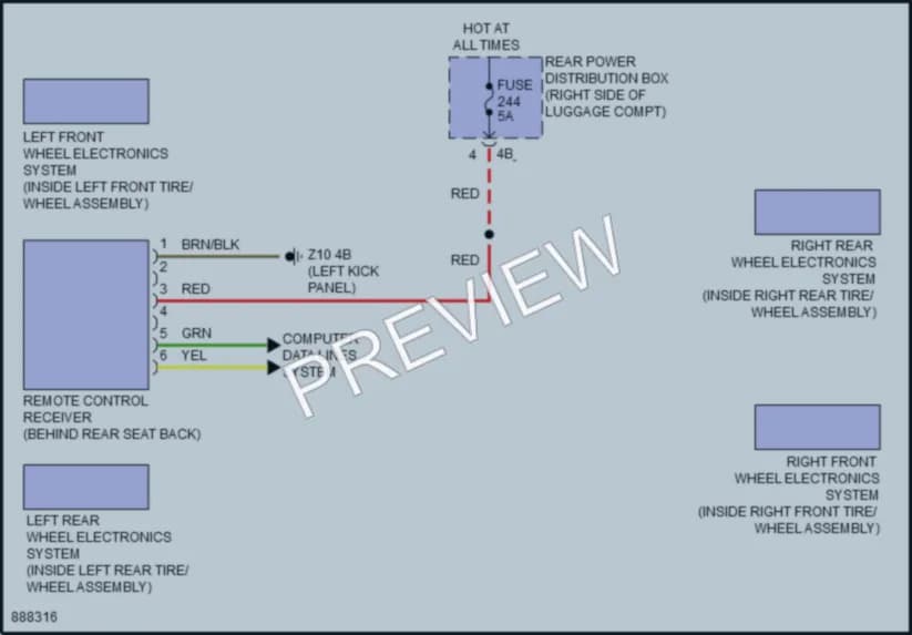 2024 BMW M2 Warning Systems wiring diagram preview
