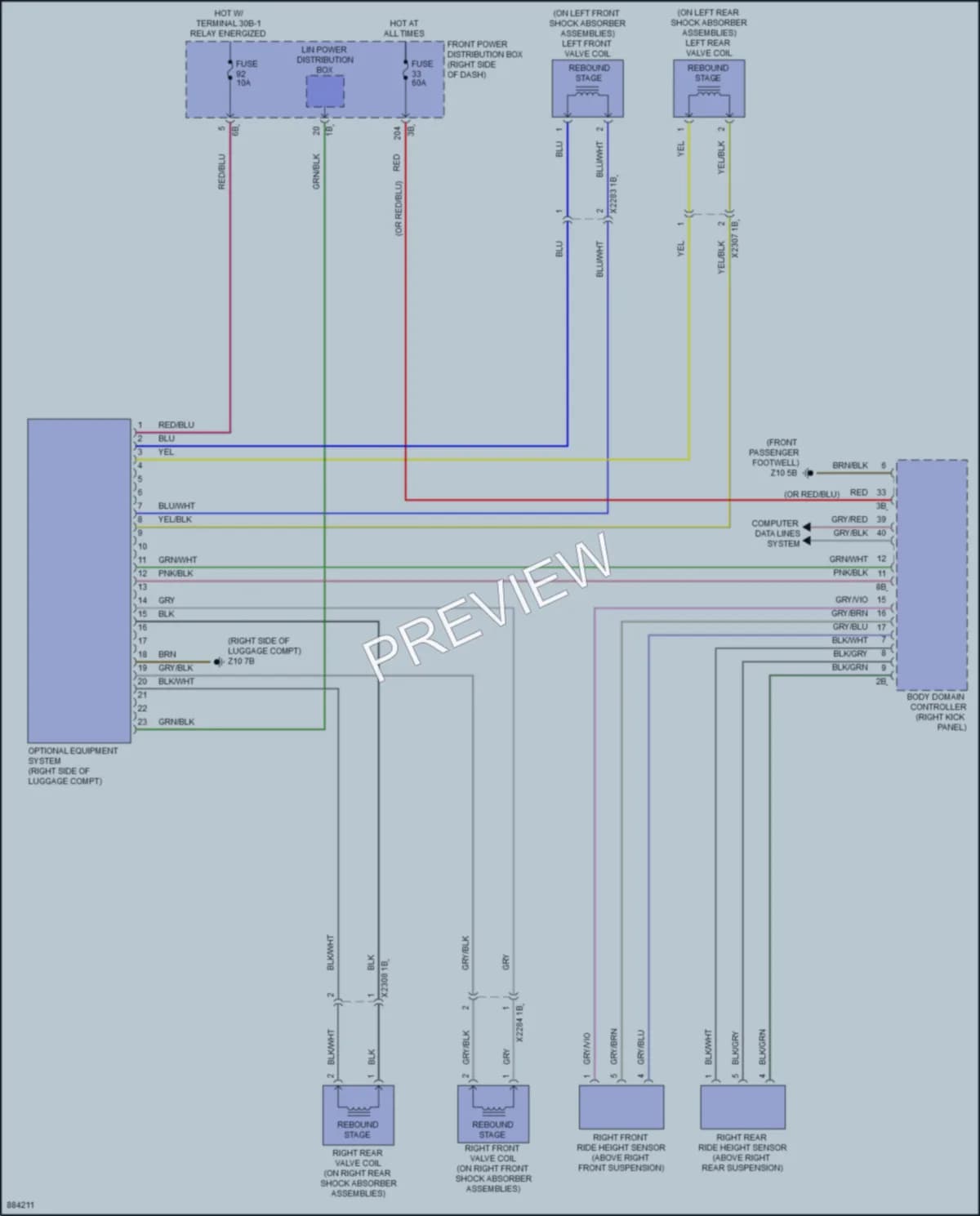 2024 BMW M235iGranCoupe Electronic Suspension wiring diagram preview