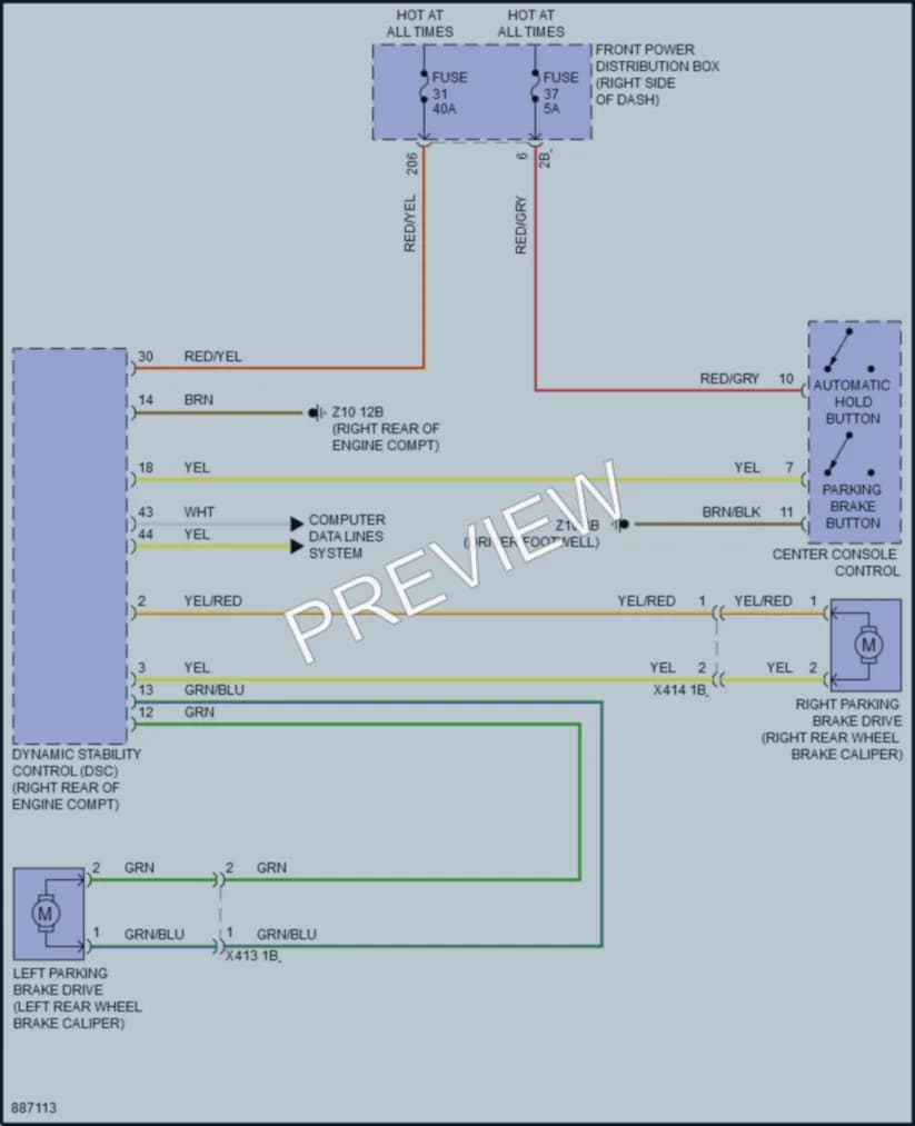 2024 BMW M235iGranCoupe Shift Interlock wiring diagram preview