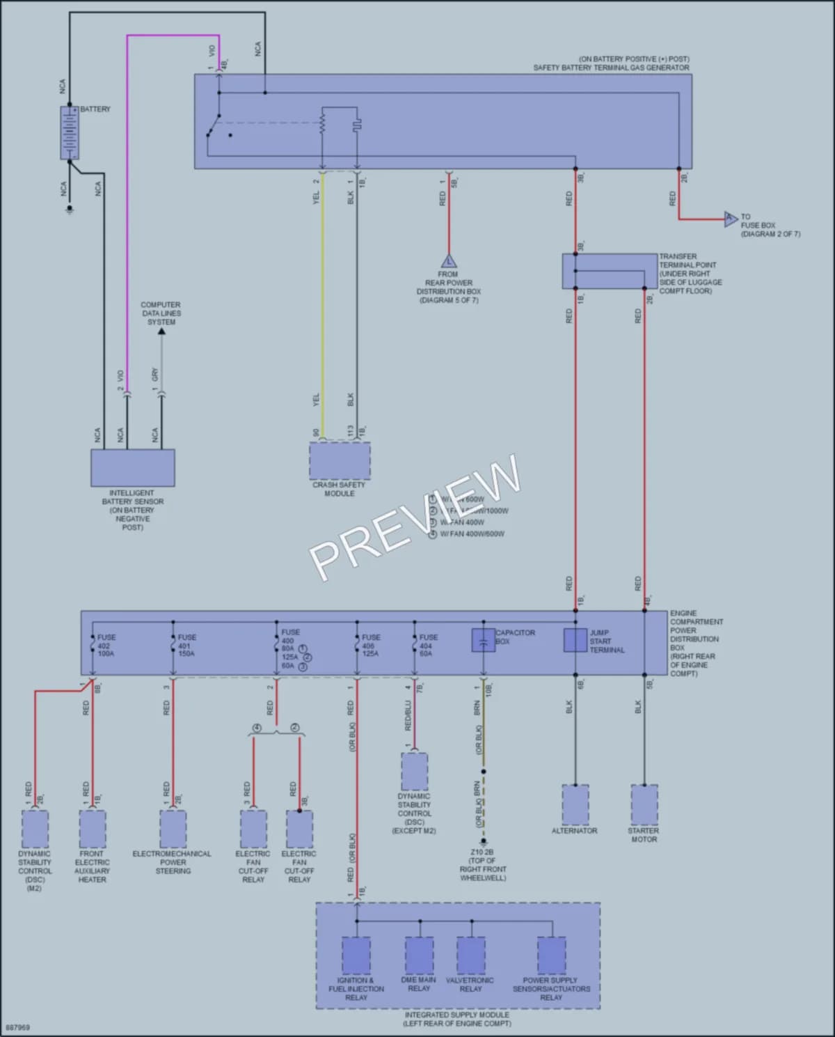 2024 BMW M240i Power Distribution wiring diagram preview