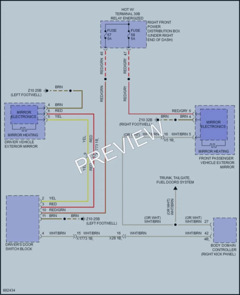 2024 BMW M4 Defoggers wiring diagram preview