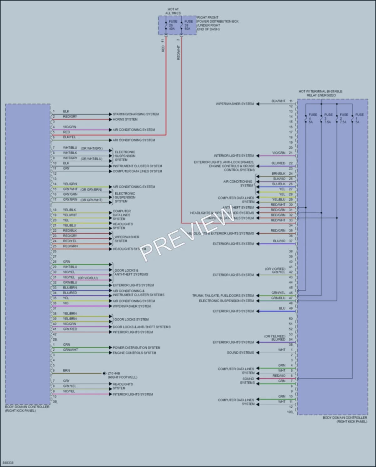 2024 BMW M440iGranCoupe Body Control Modules wiring diagram preview