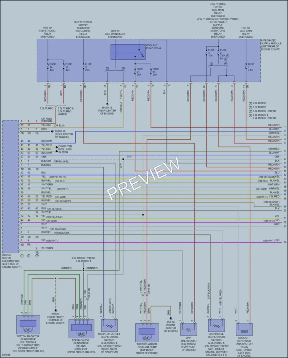 2024 BMW M440iGranCoupe Cooling Fan wiring diagram preview