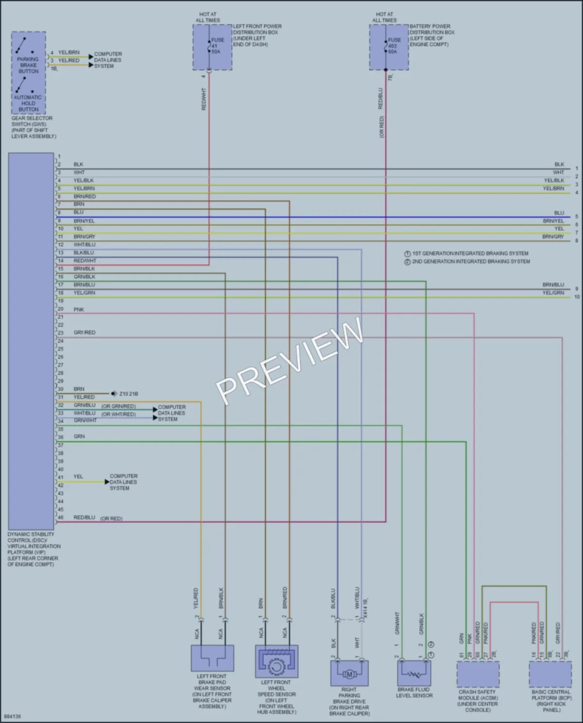 2024 BMW X1SAV Anti Lock Brakes wiring diagram preview