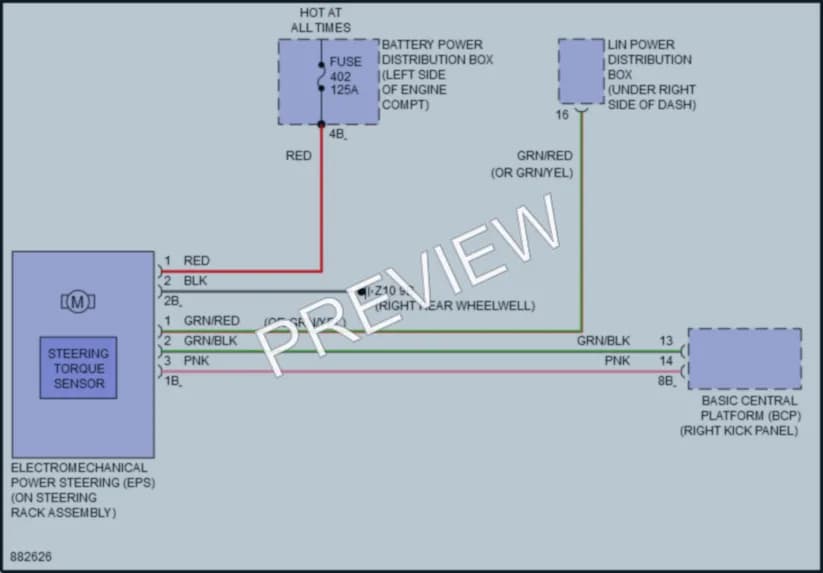 2024 BMW X1SAV Electronic Power Steering wiring diagram preview