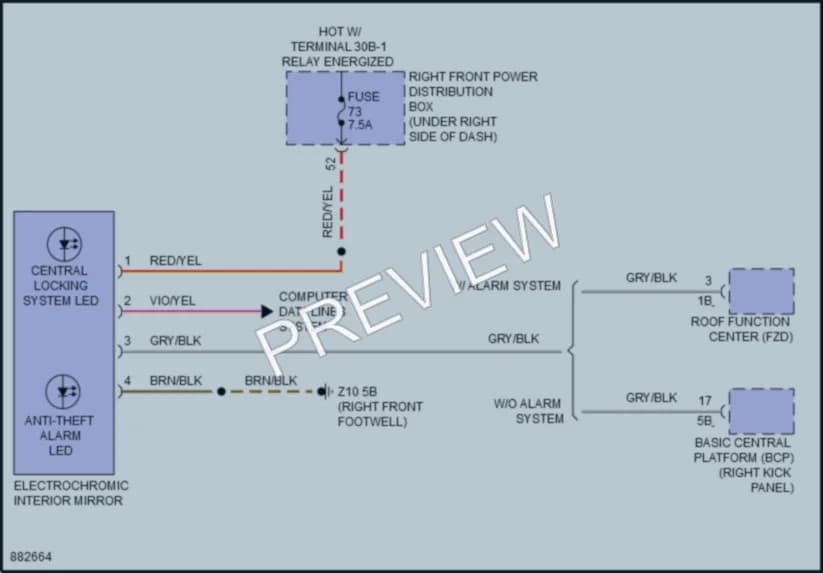 2024 BMW X1SAV Power Mirrors wiring diagram preview