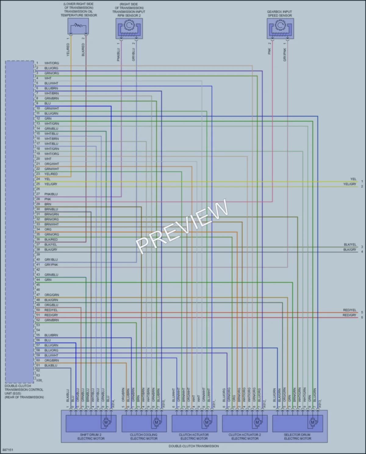 2024 BMW X1SAV Transmission wiring diagram preview