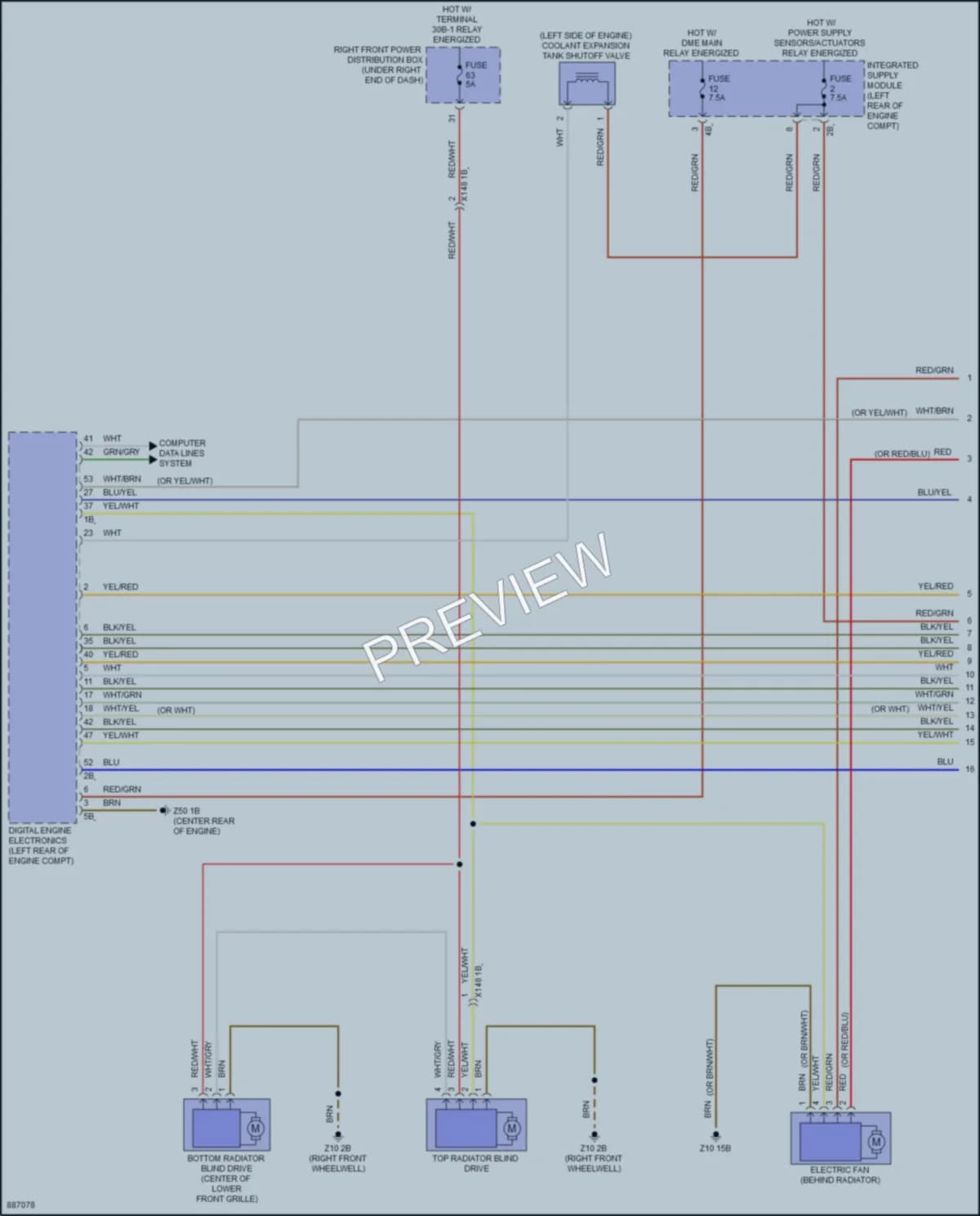 2024 BMW X2 Cooling Fan wiring diagram preview