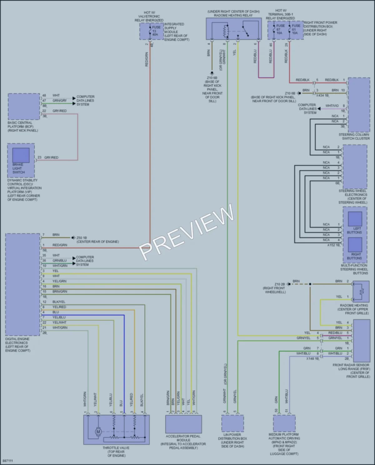 2024 BMW X2 Cruise Control wiring diagram preview