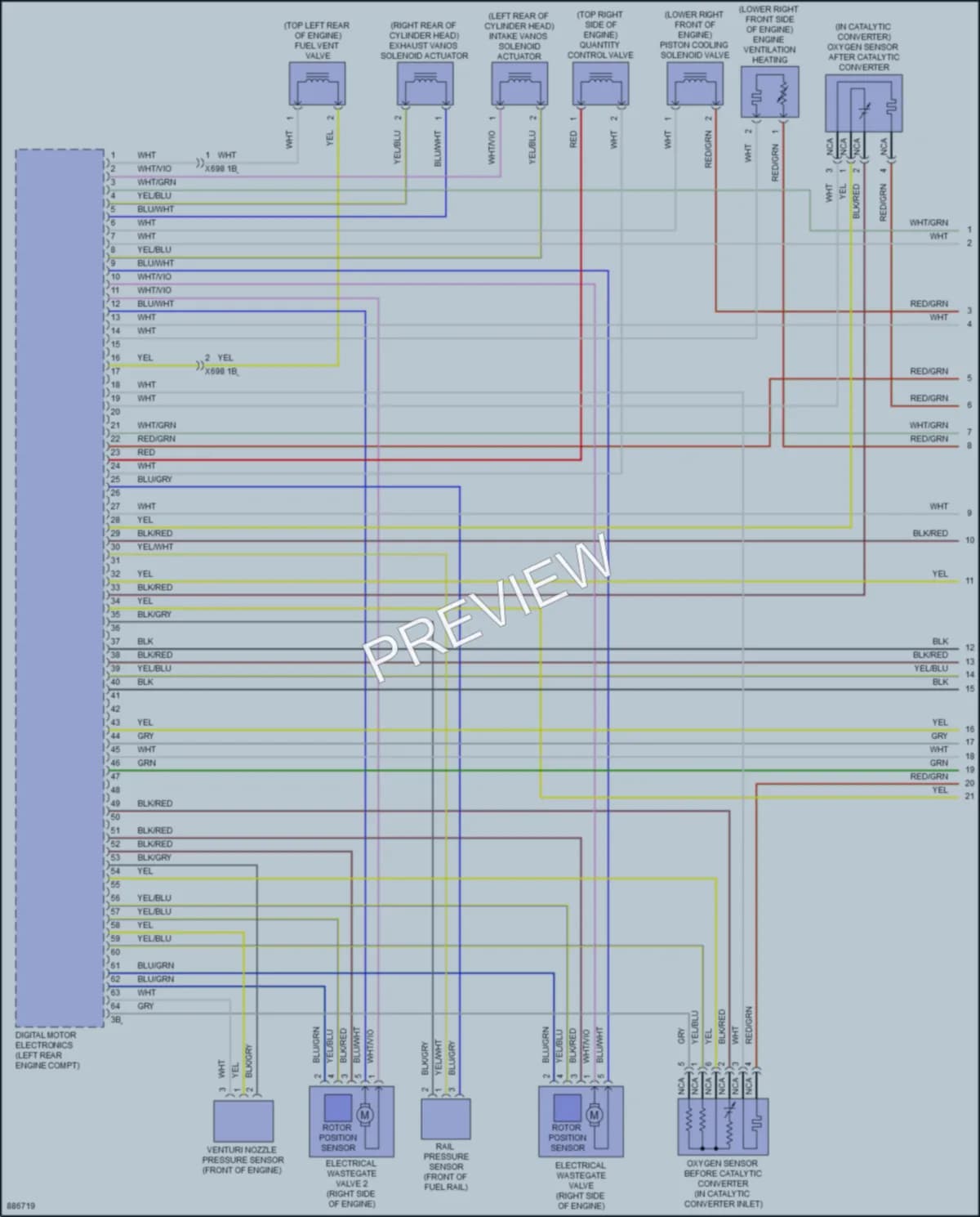 2024 BMW X3M Engine Performance wiring diagram preview