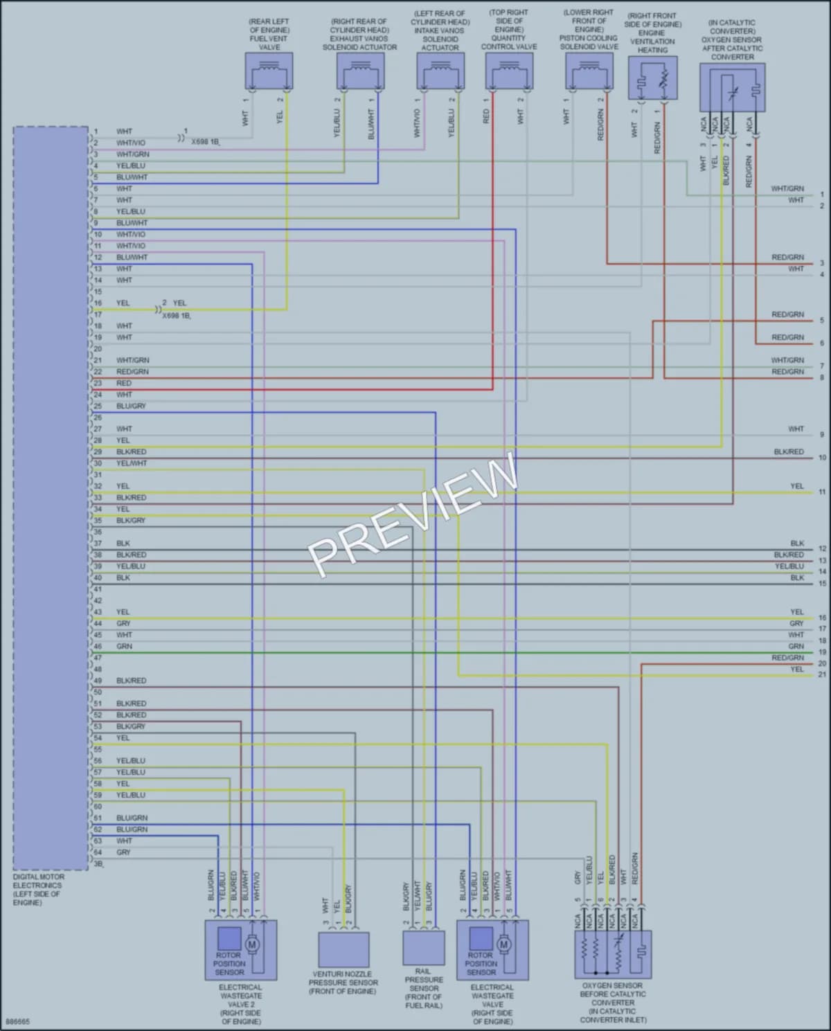 2024 BMW X4M Engine Performance wiring diagram preview