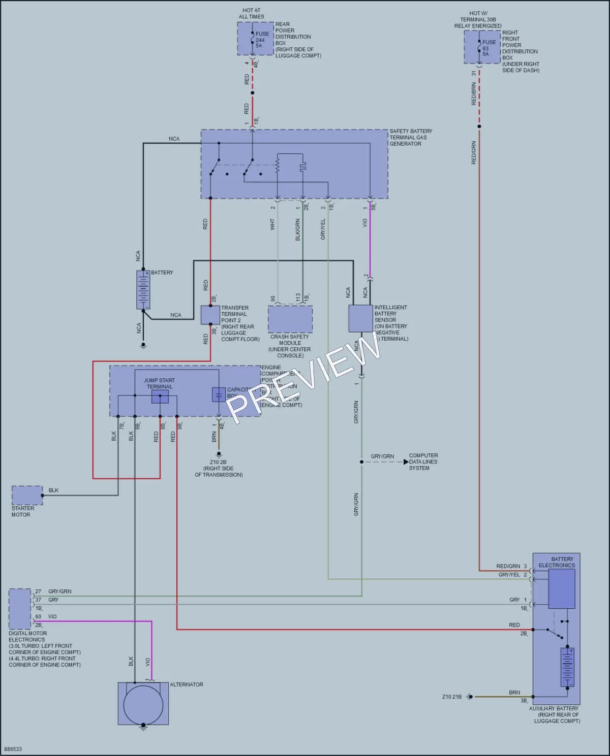 2024 BMW X5 Starting Charging wiring diagram preview