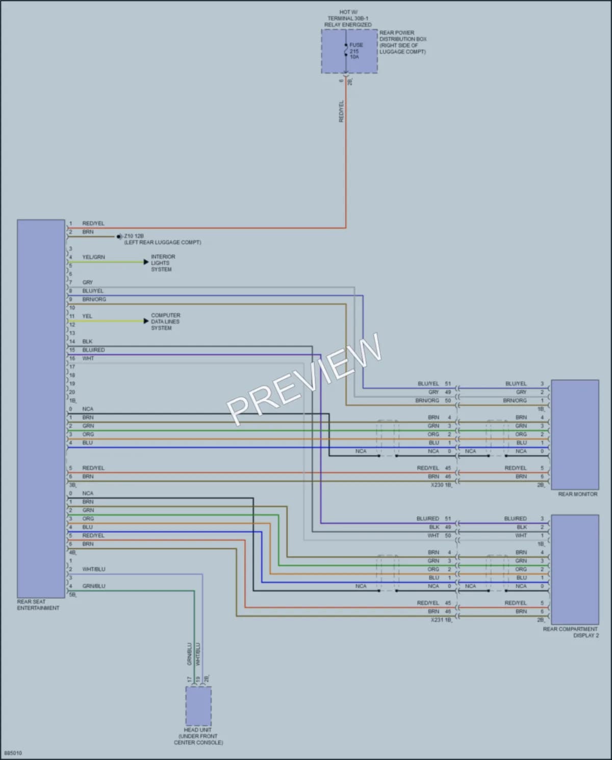 2024 BMW X5M Radio wiring diagram preview