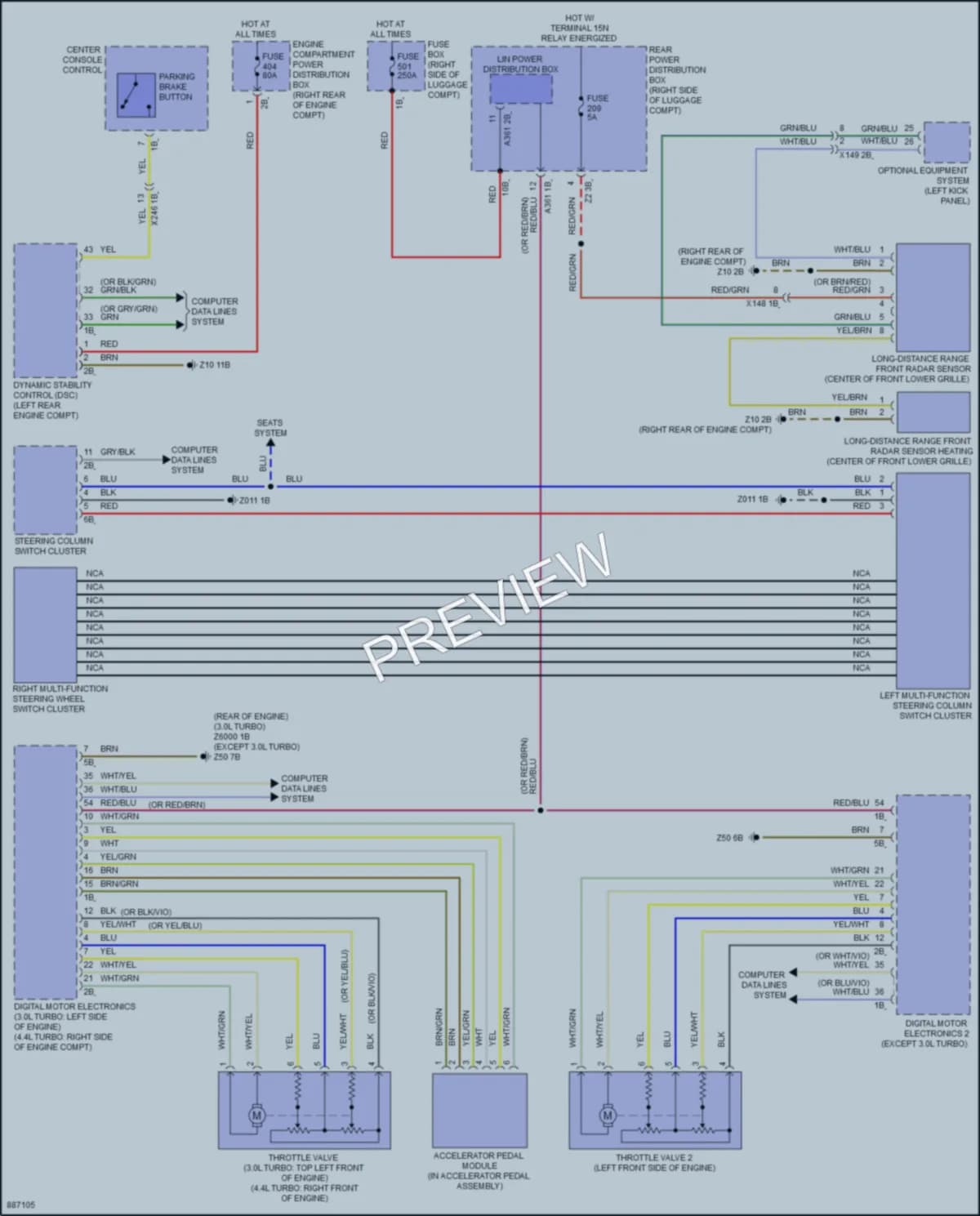 2024 BMW X6 Cruise Control wiring diagram preview