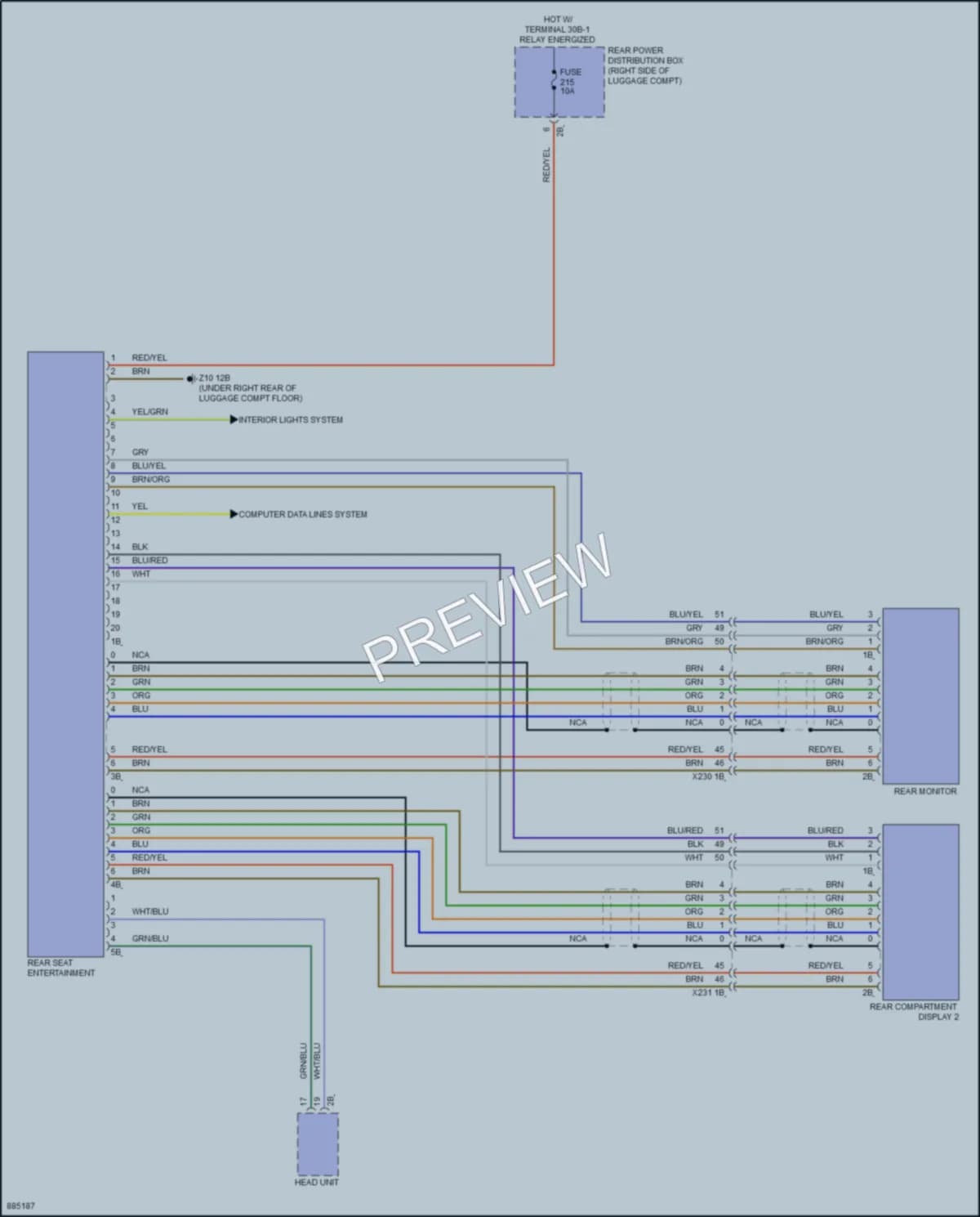 2024 BMW X6 Radio wiring diagram preview