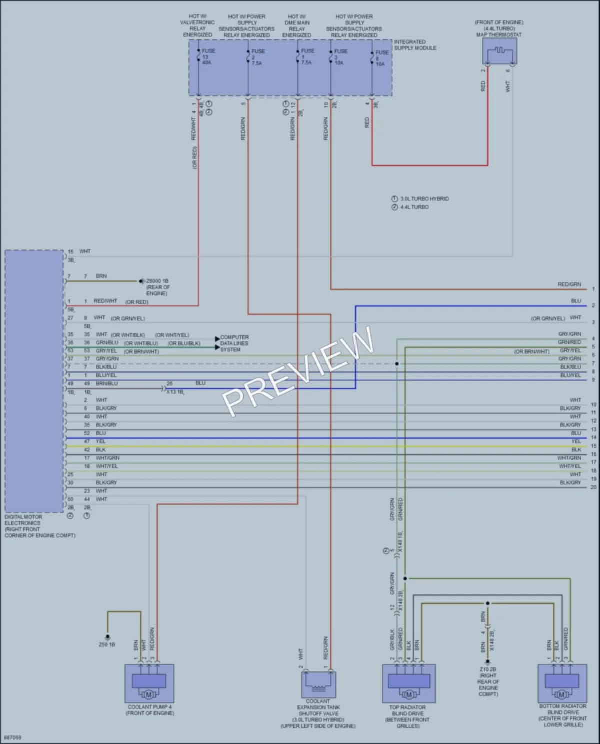 2024 BMW X7 Cooling Fan wiring diagram preview