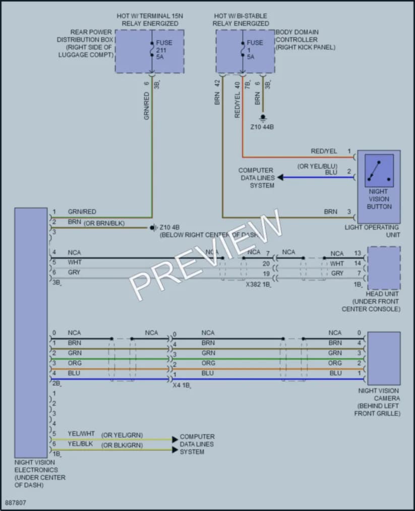 2024 BMW X7 Instrument Cluster wiring diagram preview