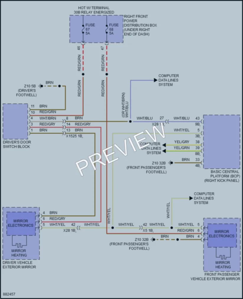 2024 BMW XM Defoggers wiring diagram preview