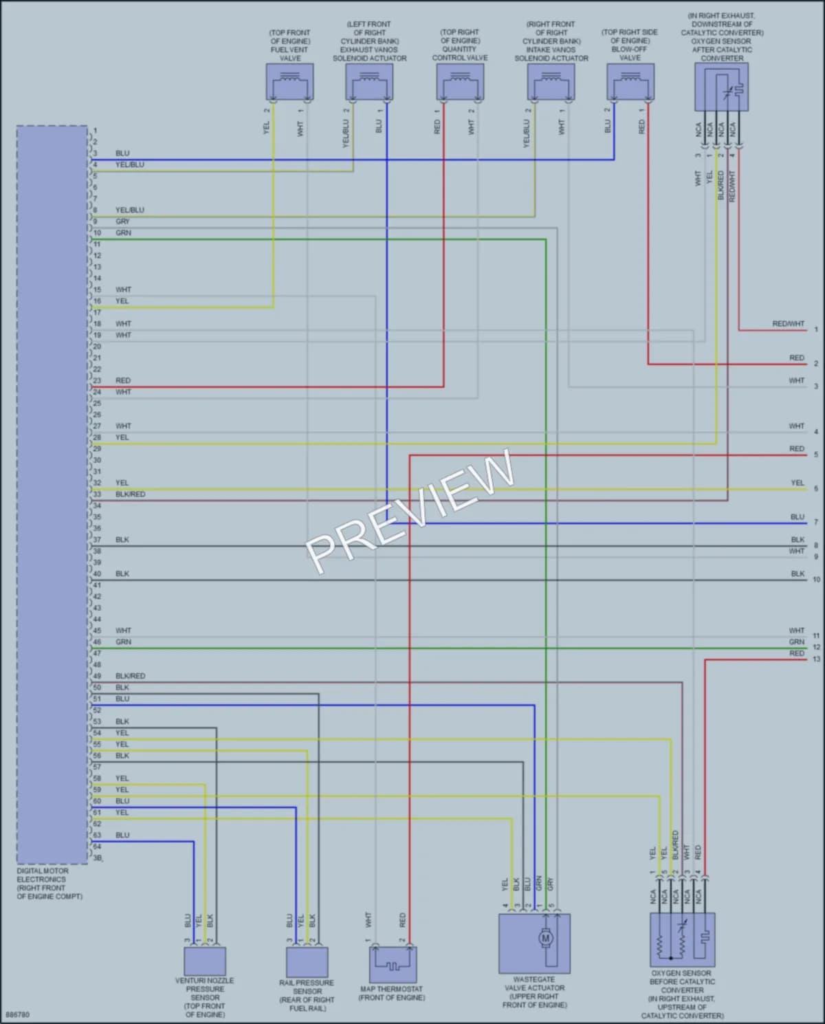2024 BMW XM Engine Performance wiring diagram preview